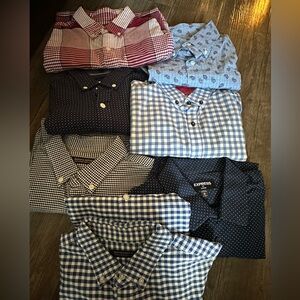 Lot of 7 Long Sleeve Shirts - Size S and 2 size M
